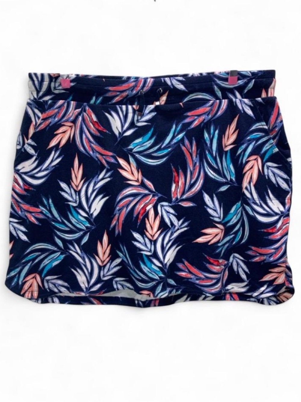 Navy Skort Tropical Print XL